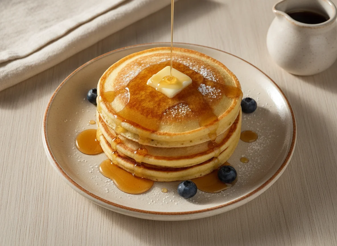 Hot cake con miel photo