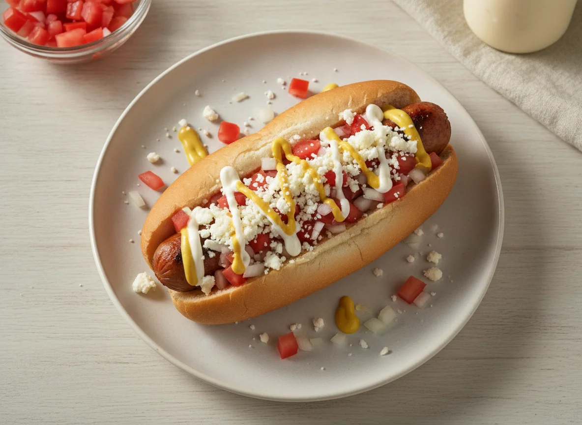 Hot dog estilo mexicano photo