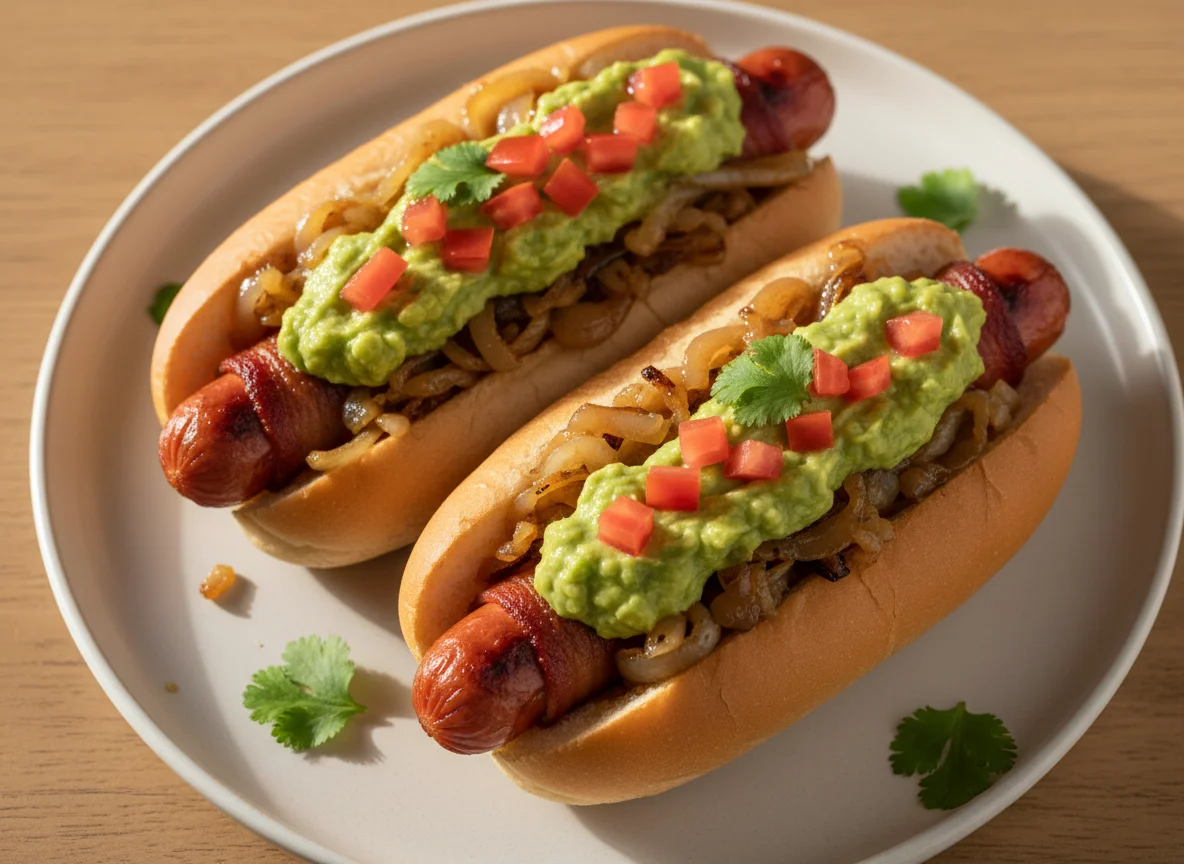 Hot dogs estilo mexicano photo