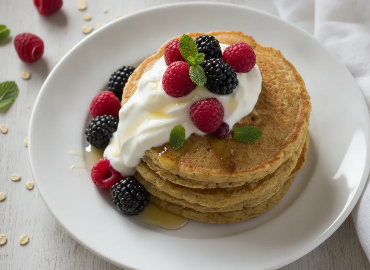 hotcakes de avena photo
