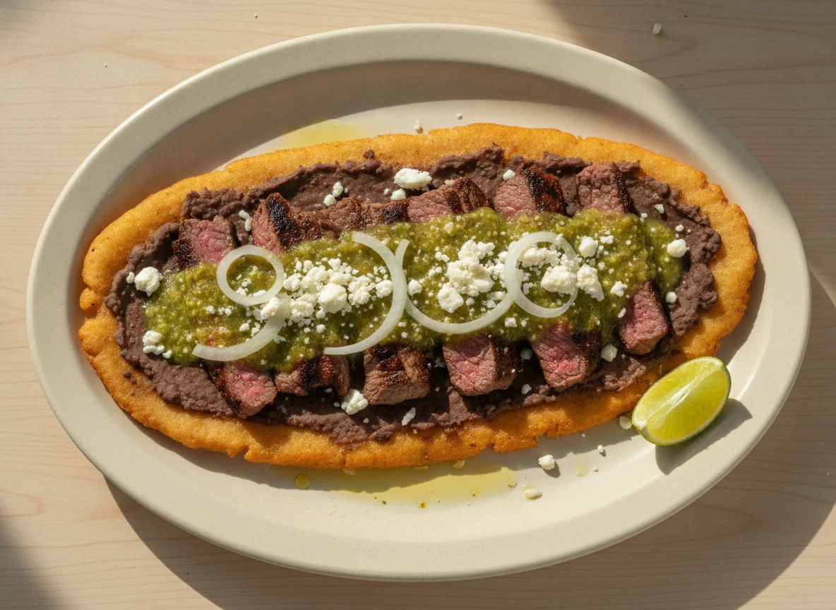 Huarache de bistec photo