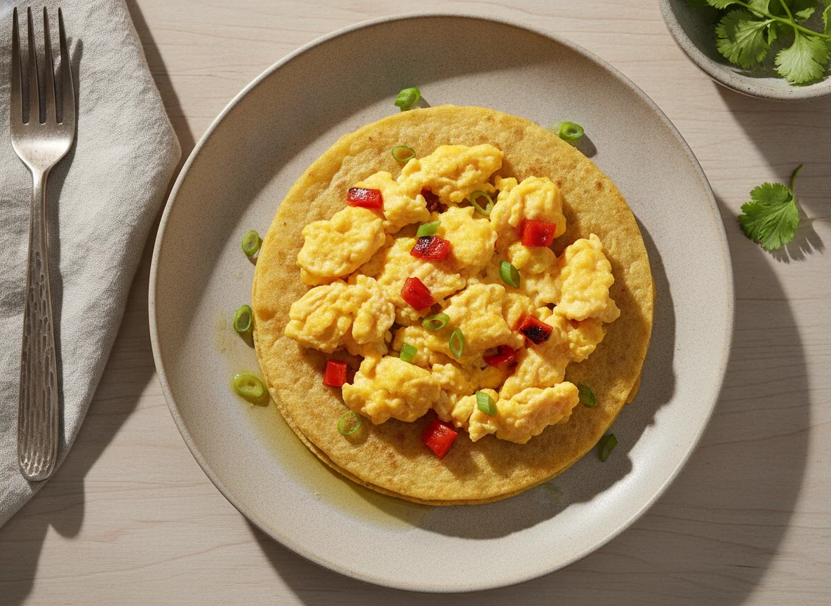 Huevo con tortilla photo