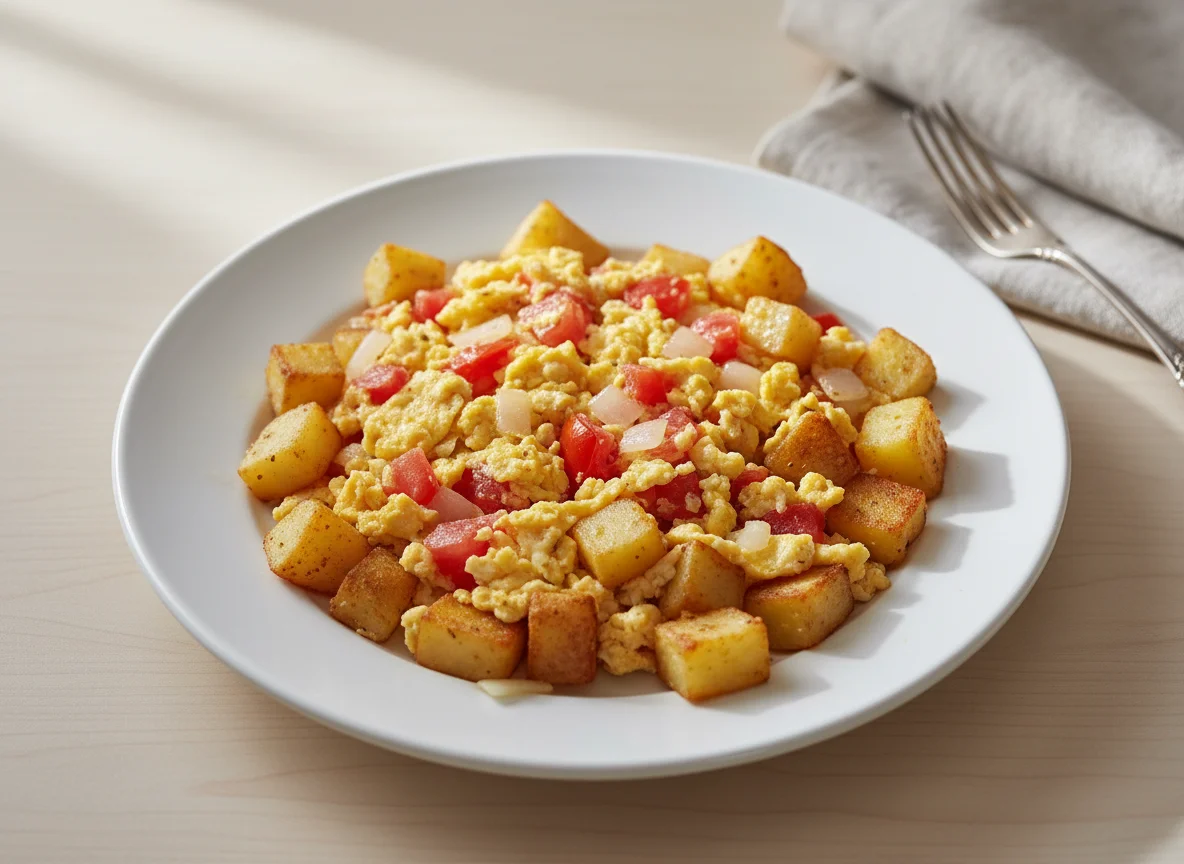 Huevos Pericos con Papa photo