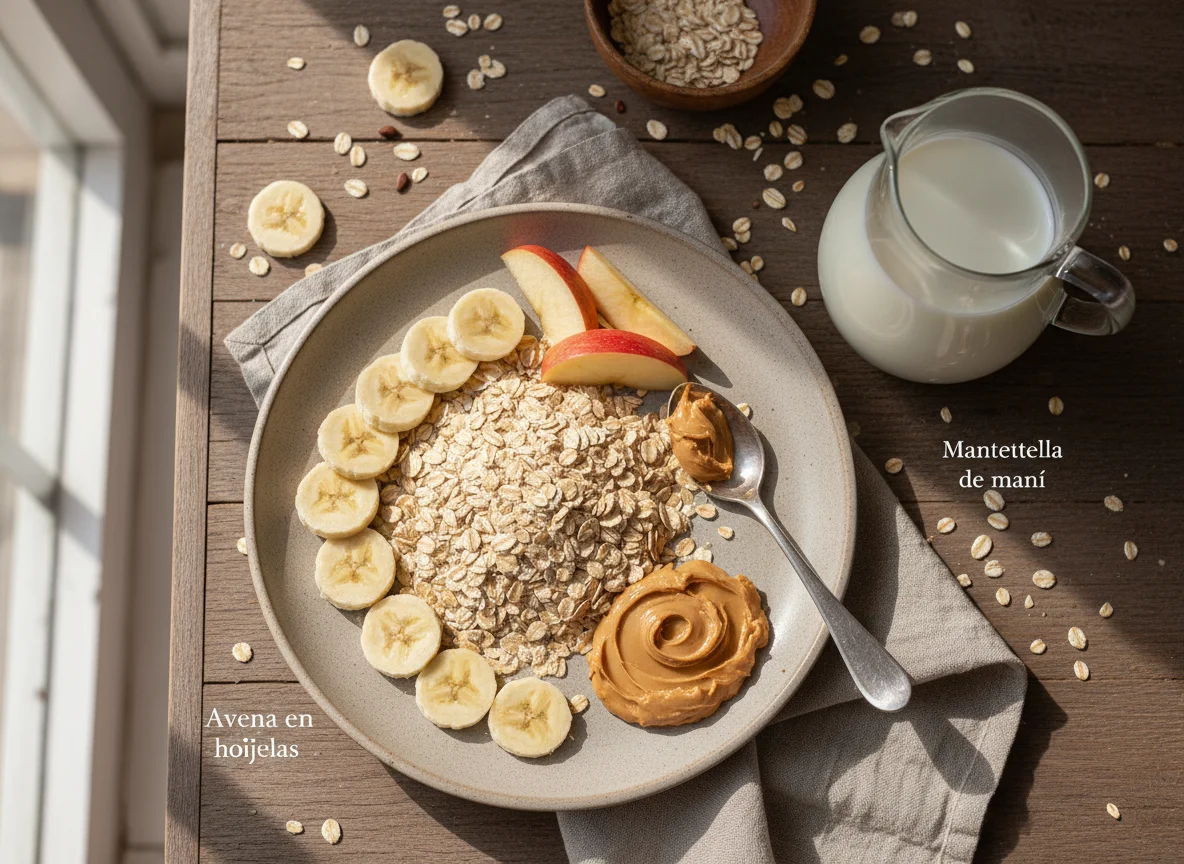 Ingredientes para desayuno o merienda photo