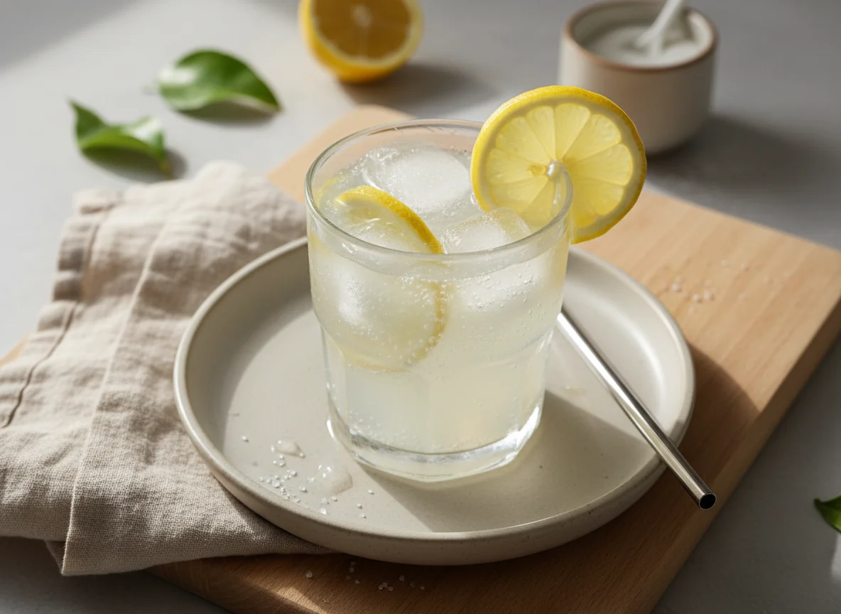 Limonada con hielo photo