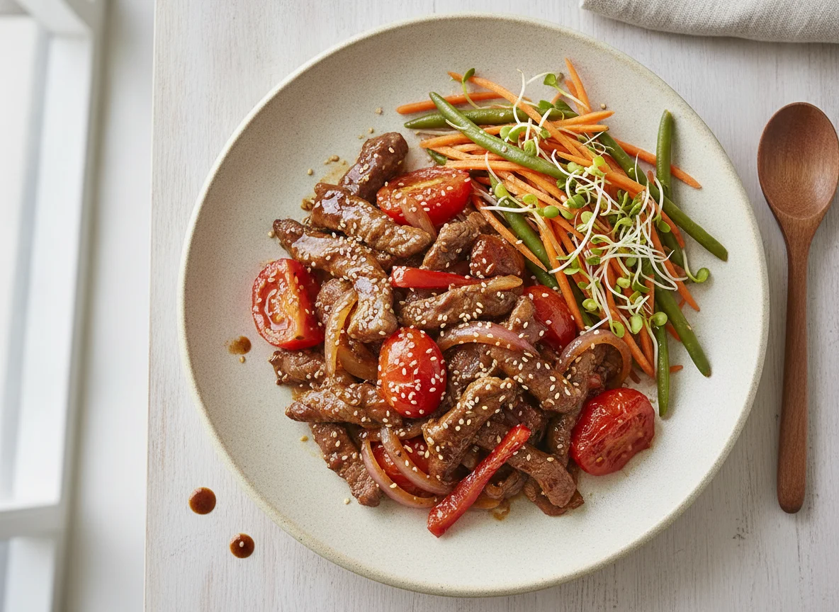 Lomo Saltado con Ensalada photo