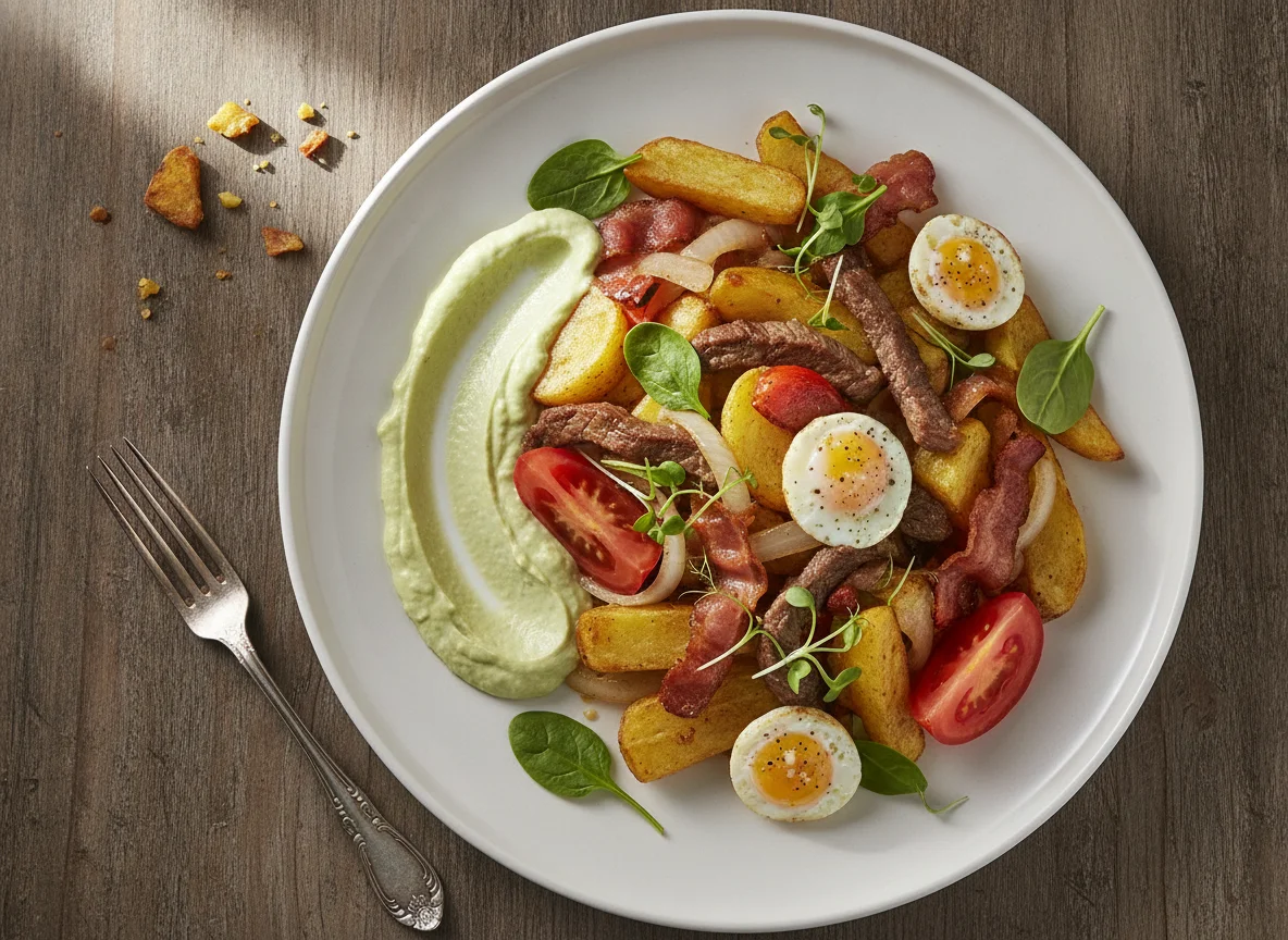 Lomo Saltado Gourmet con Huevo de Codorniz photo
