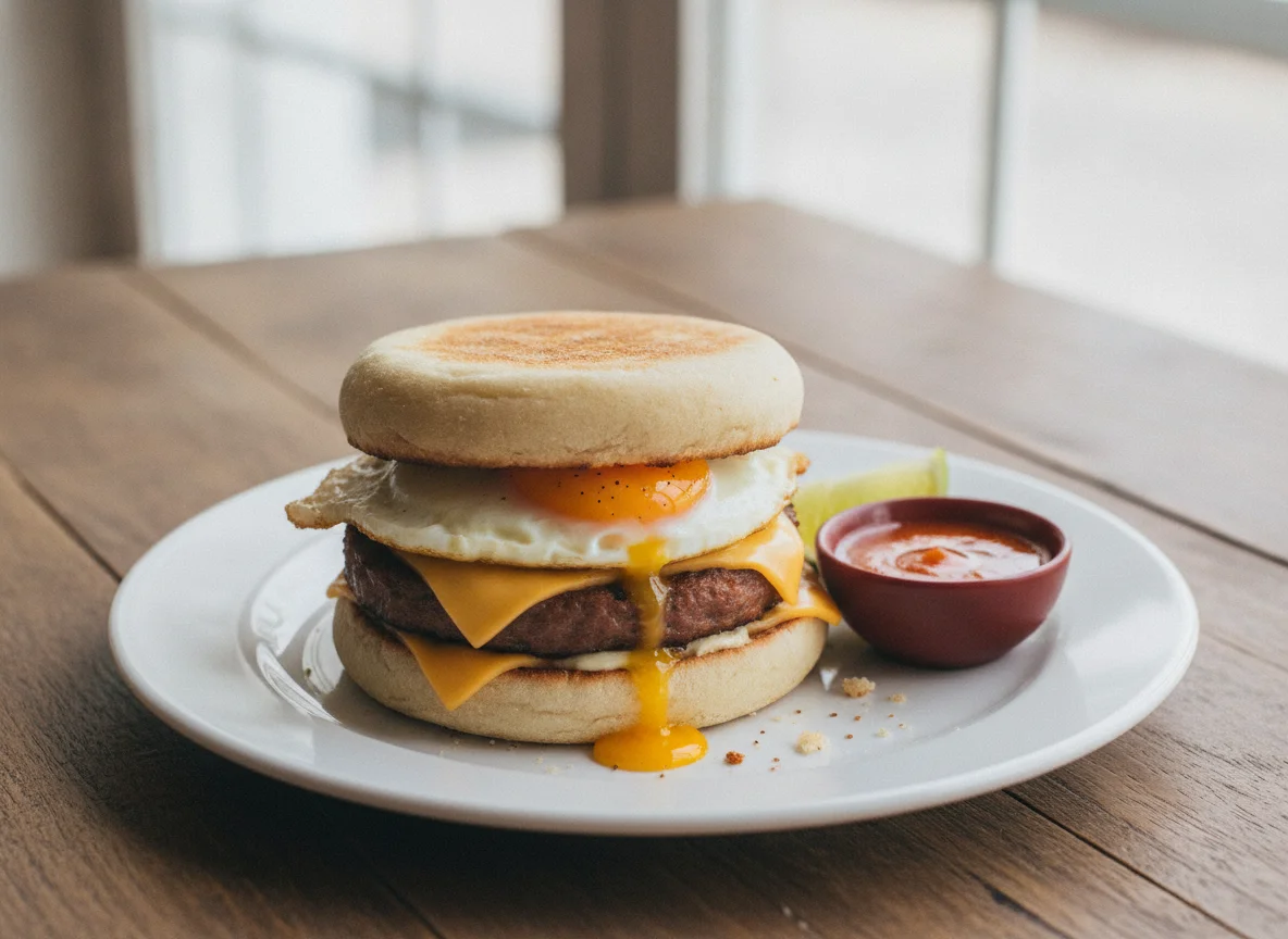 McMuffin de Salchicha y Huevo Doble photo
