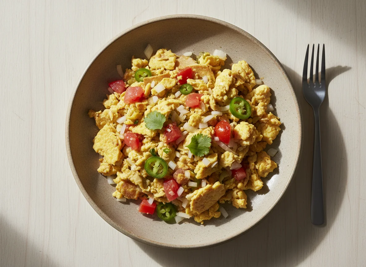 Migas con huevo a la Mexicana photo