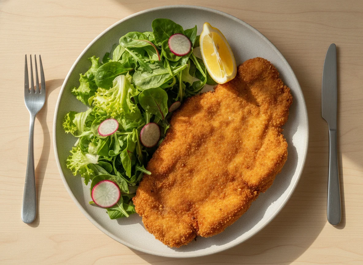 Milanesa con guarnición photo