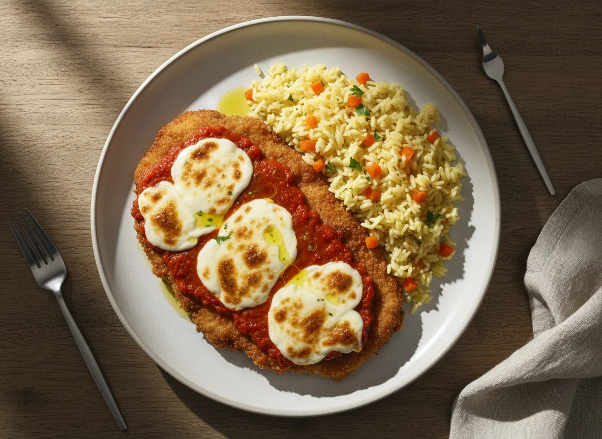 Milanesa Napolitana con Arroz Amarillo photo