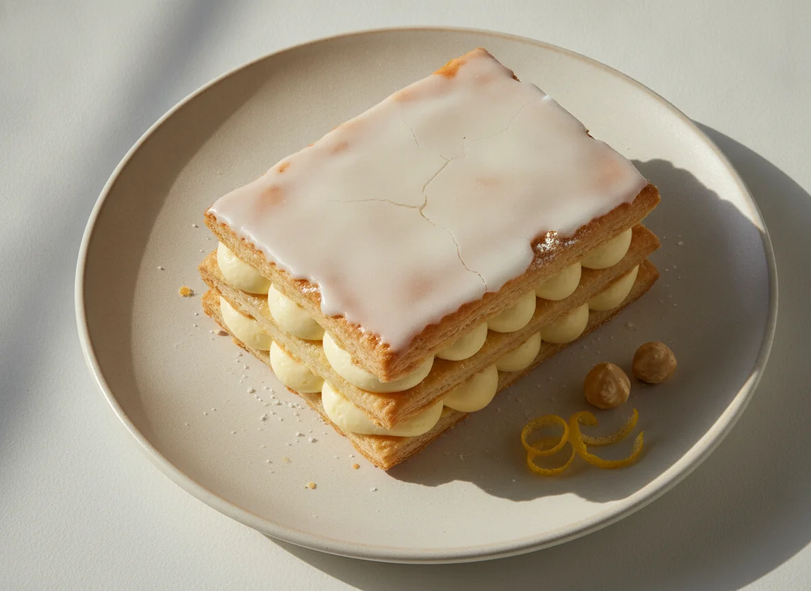 Milhojas de crema photo