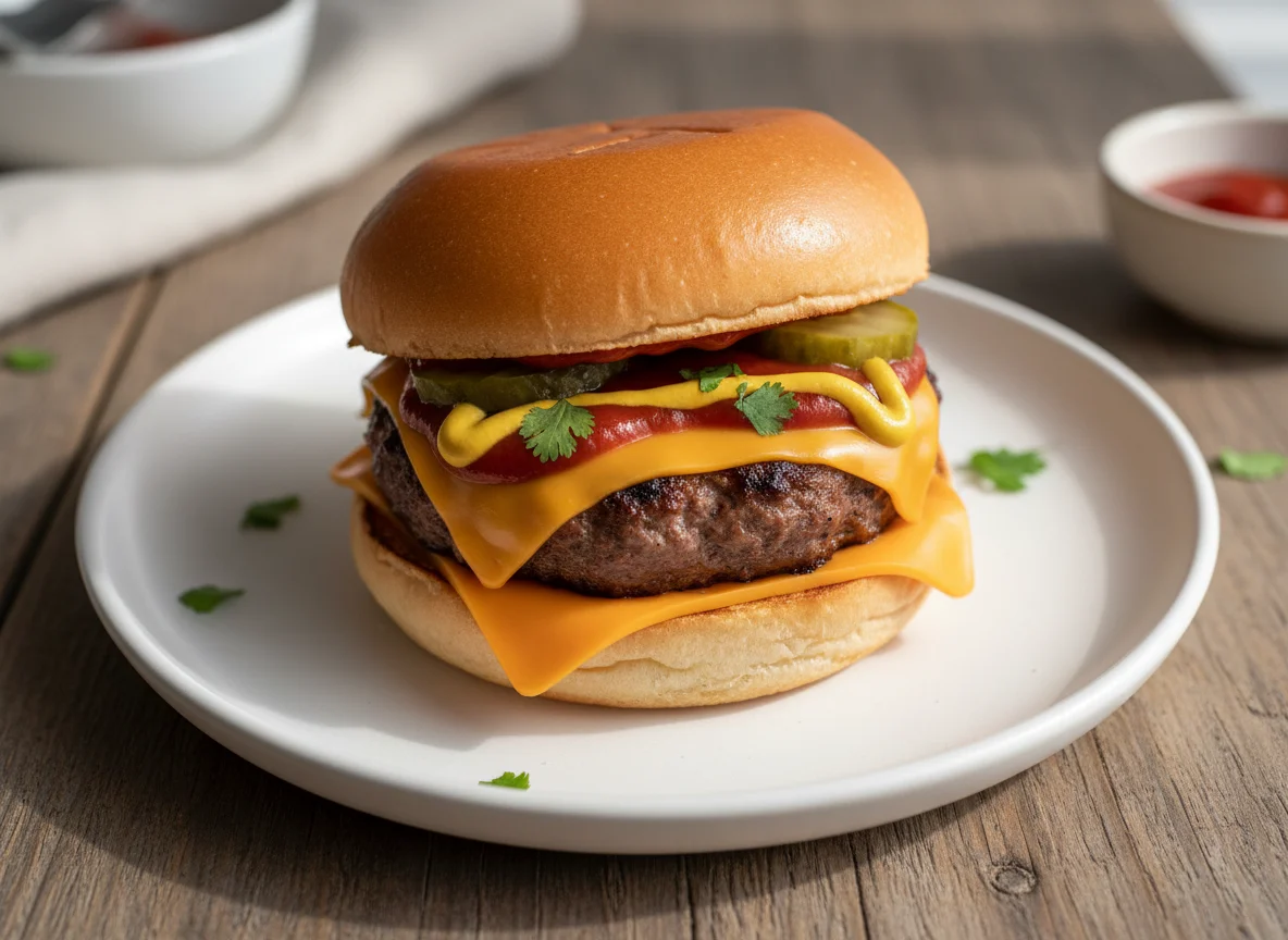 Mini hamburguesa con queso photo