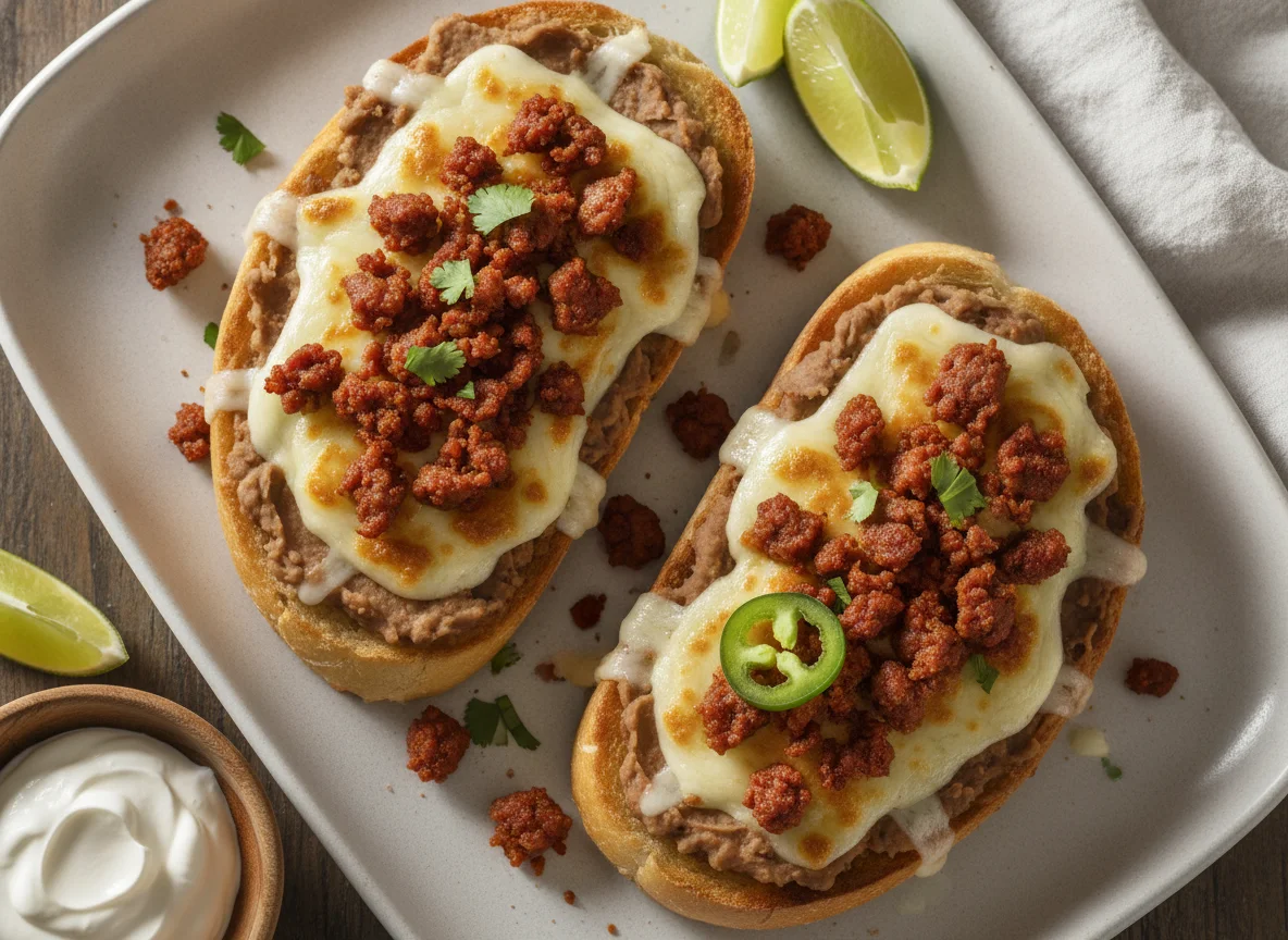 Molletes con Chorizo photo