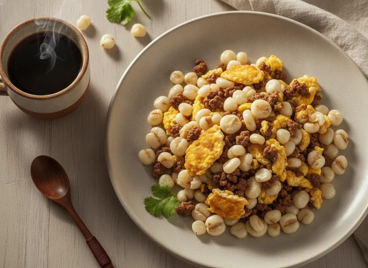 Mote Pillo con Carne y Café photo