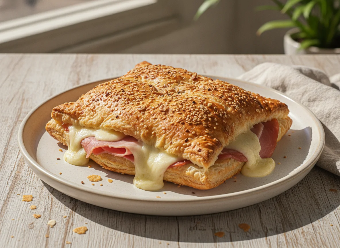 Napolitana de jamón y queso photo