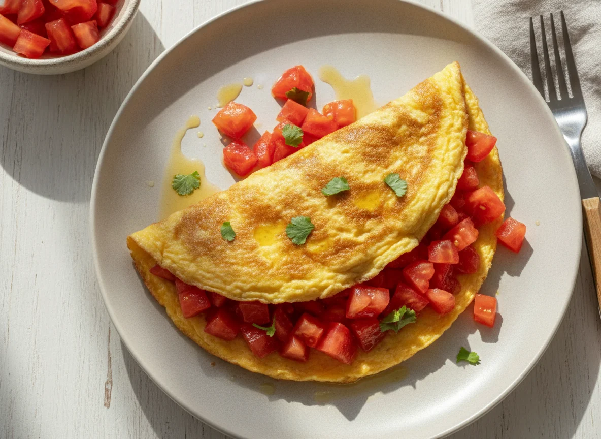 Omelette con jitomate photo