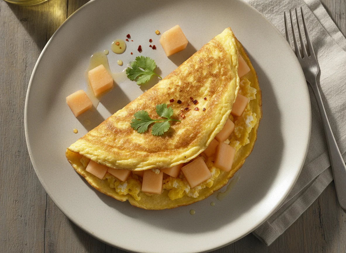 Omelette con melón photo