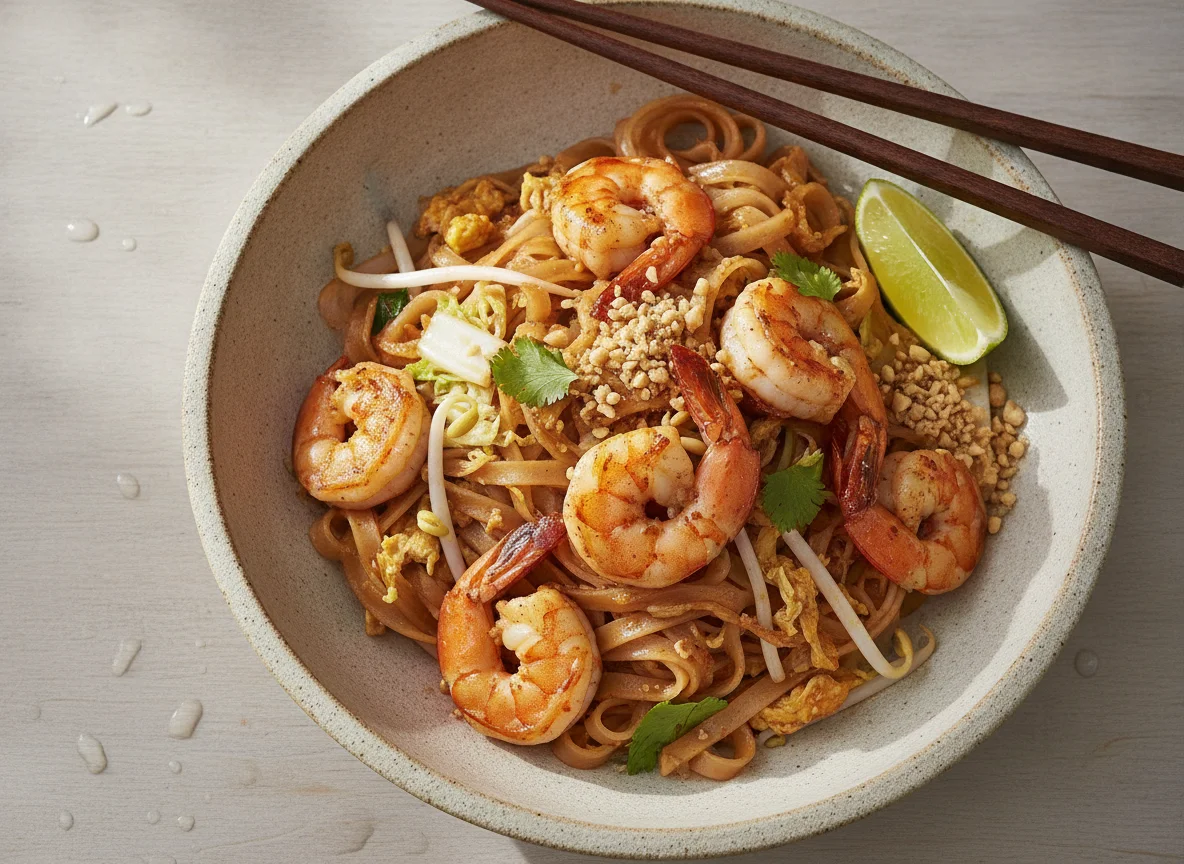 Pad Thai de gambas photo