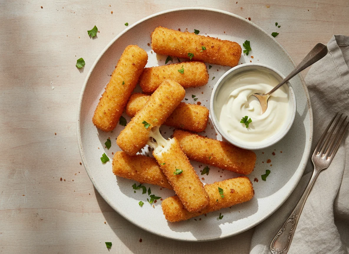 Palitos de queso fritos photo