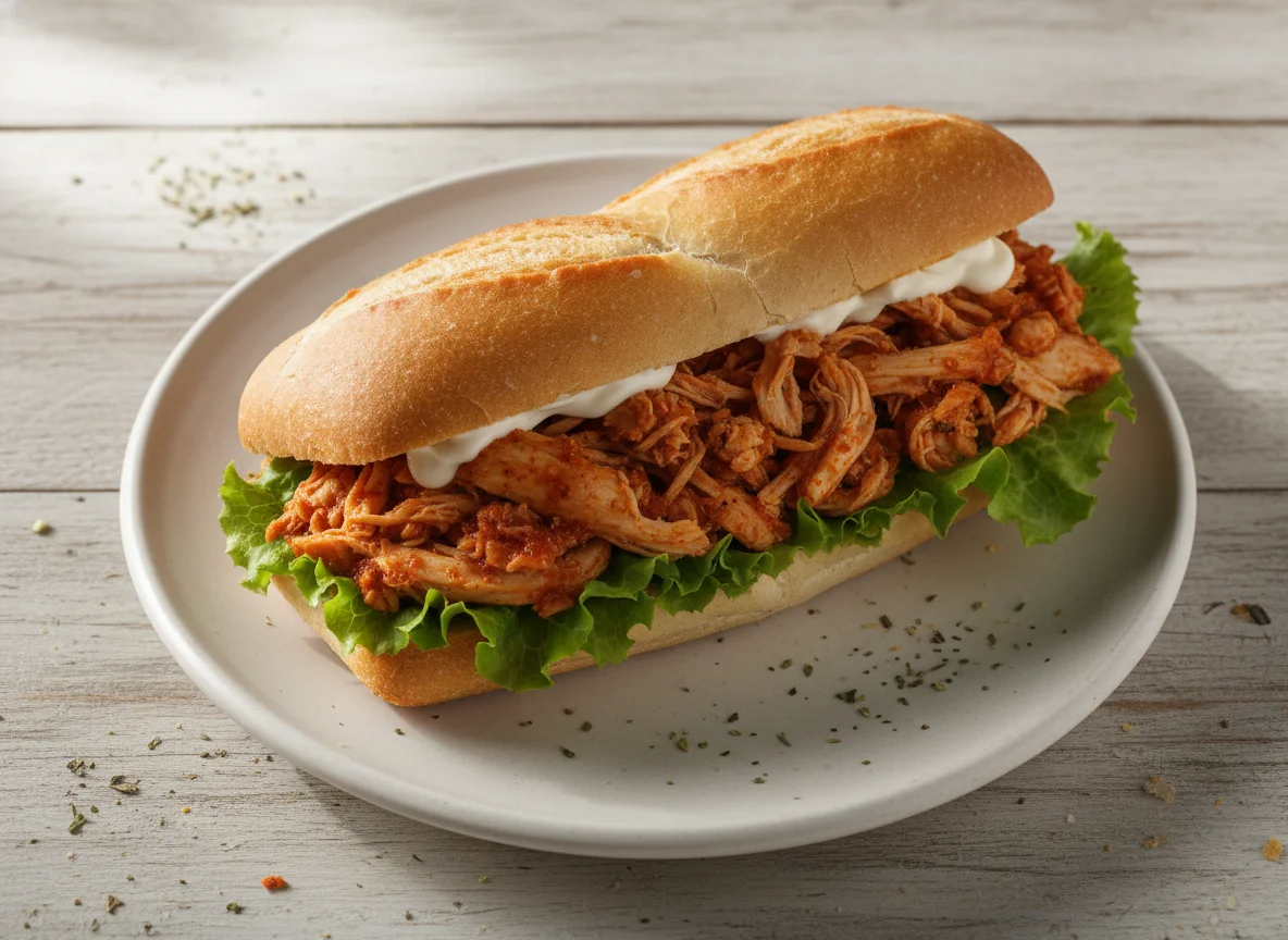 Pan con pollo photo