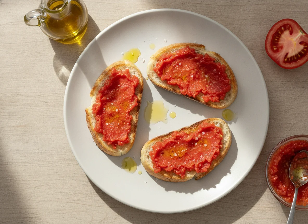 Pan con tomate photo