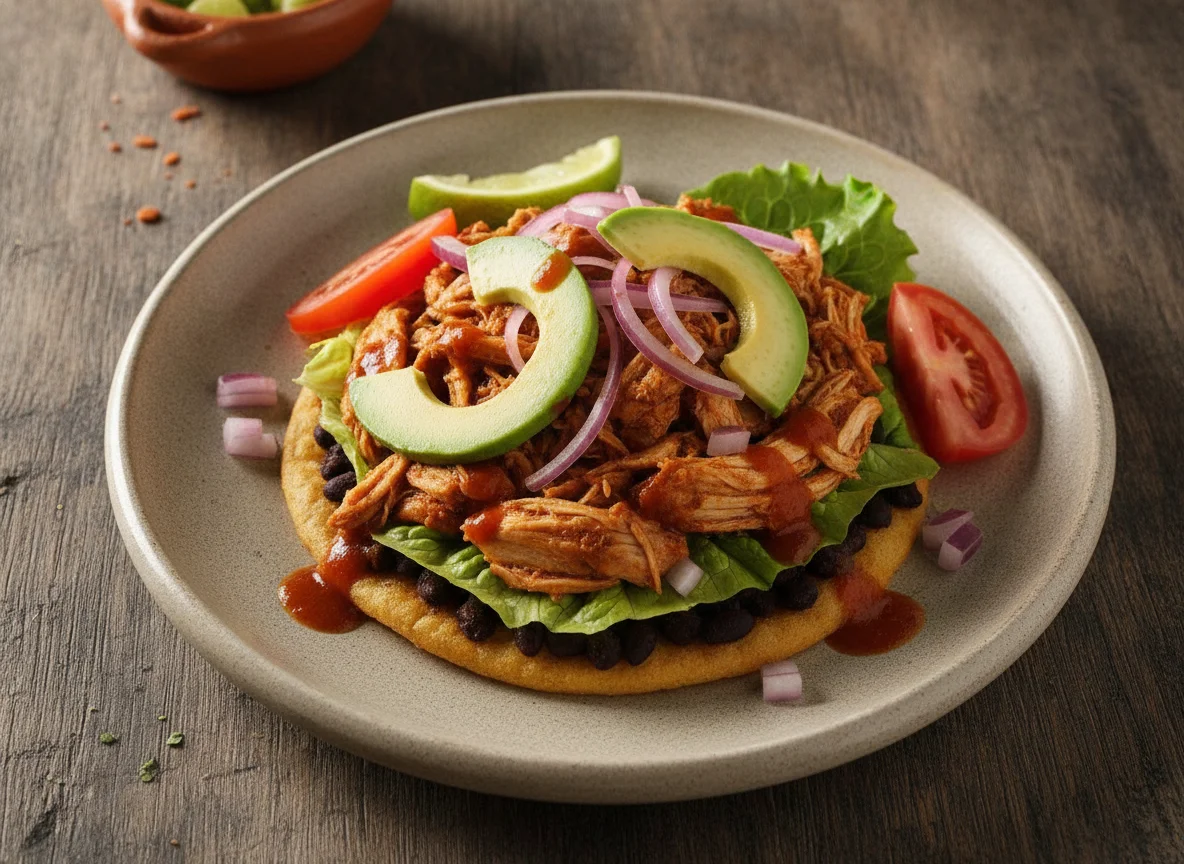 Panucho de pollo photo
