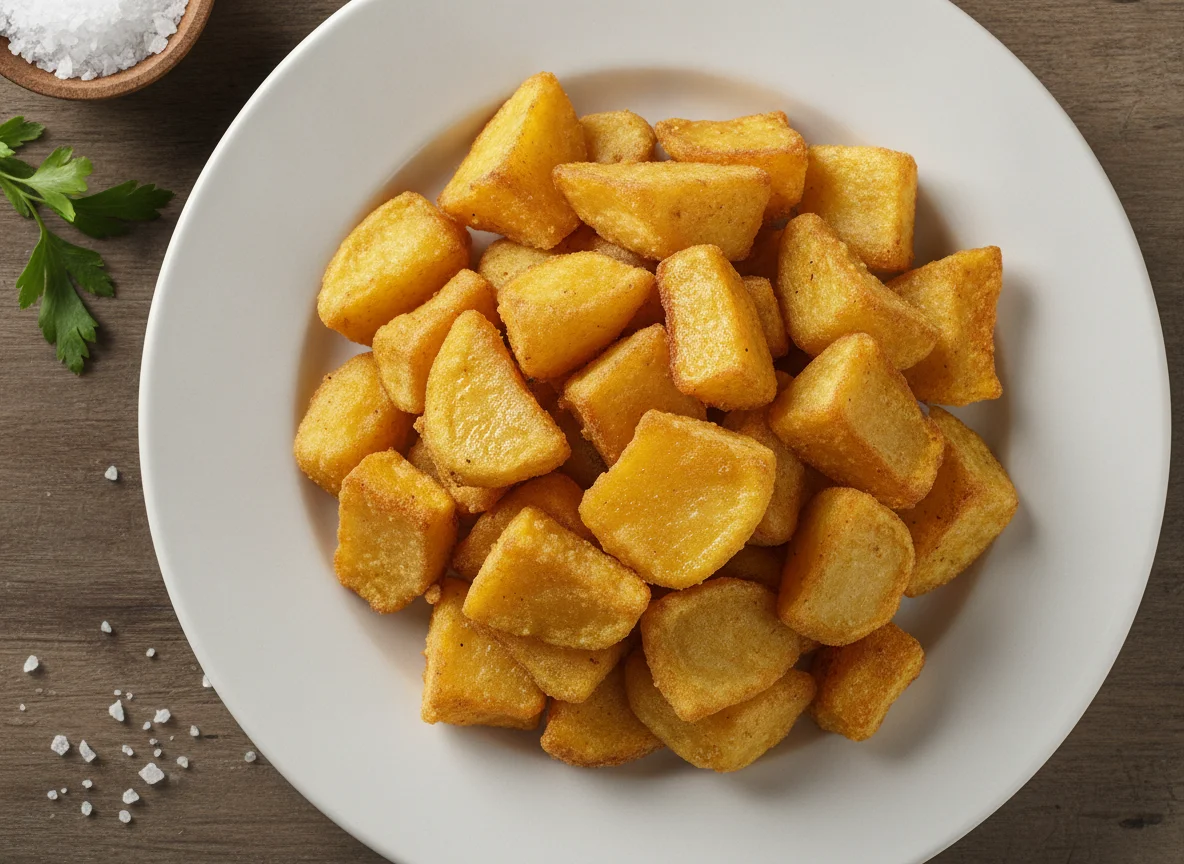 Papas y calabazas fritas photo