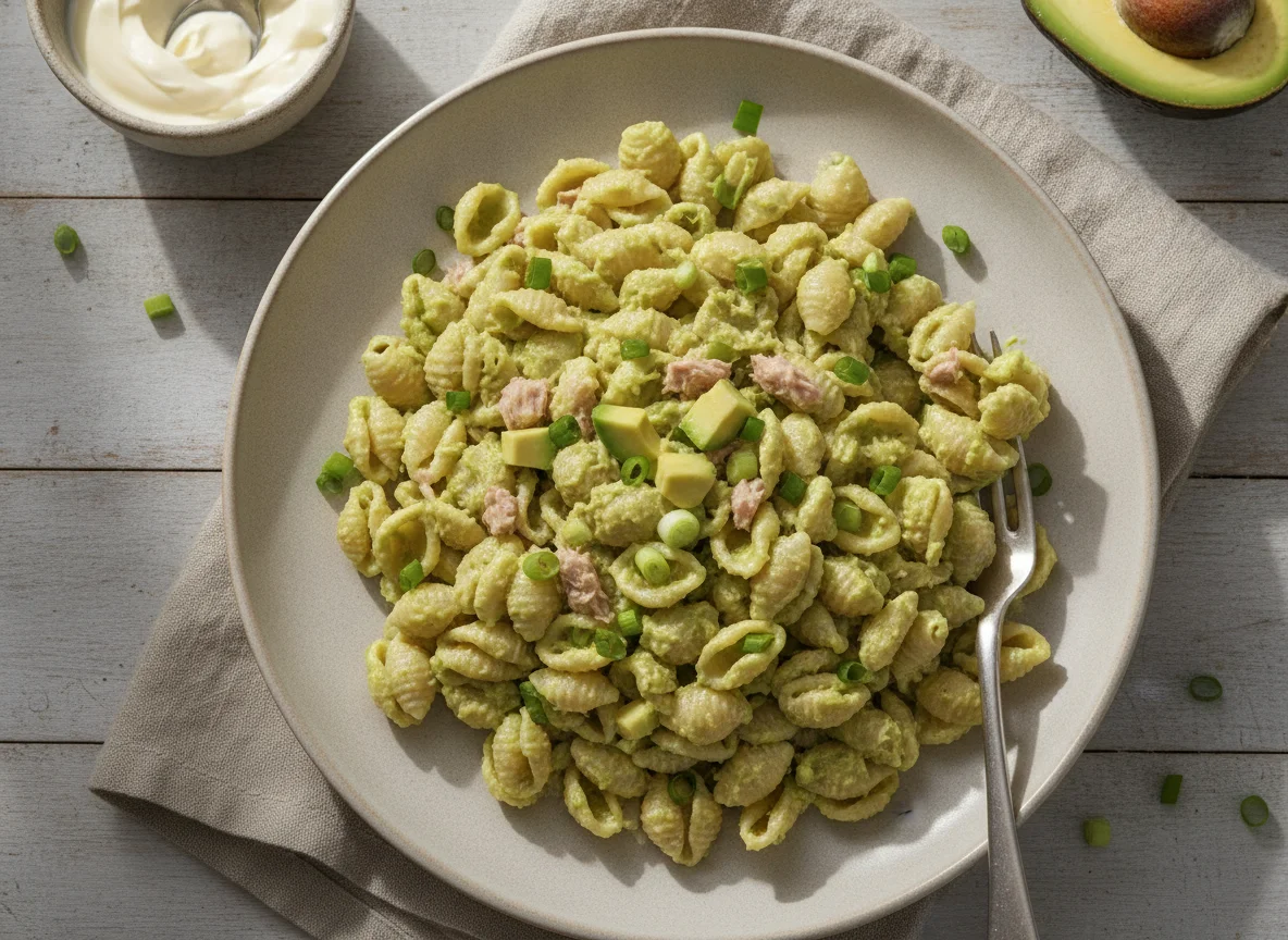 Pasta de atún con palta y mayonesa photo
