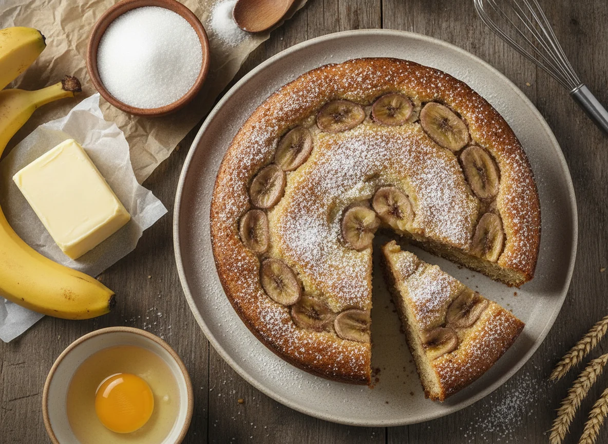 Pastel de banana photo