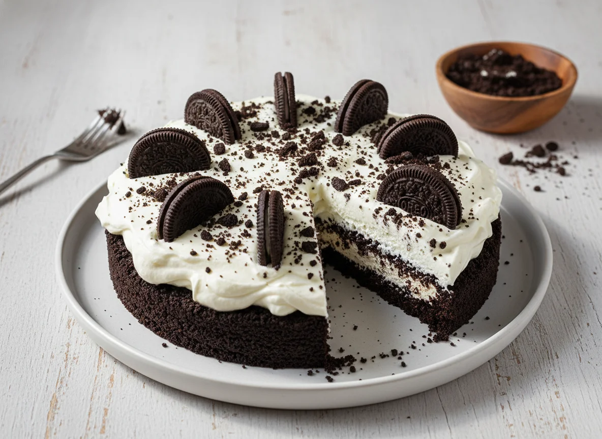 Pastel de galletas Oreo photo