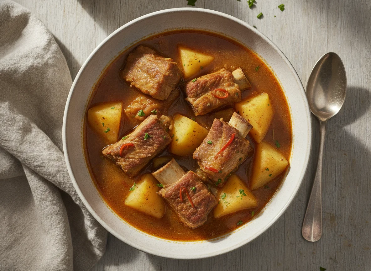 Patatas con costillas photo