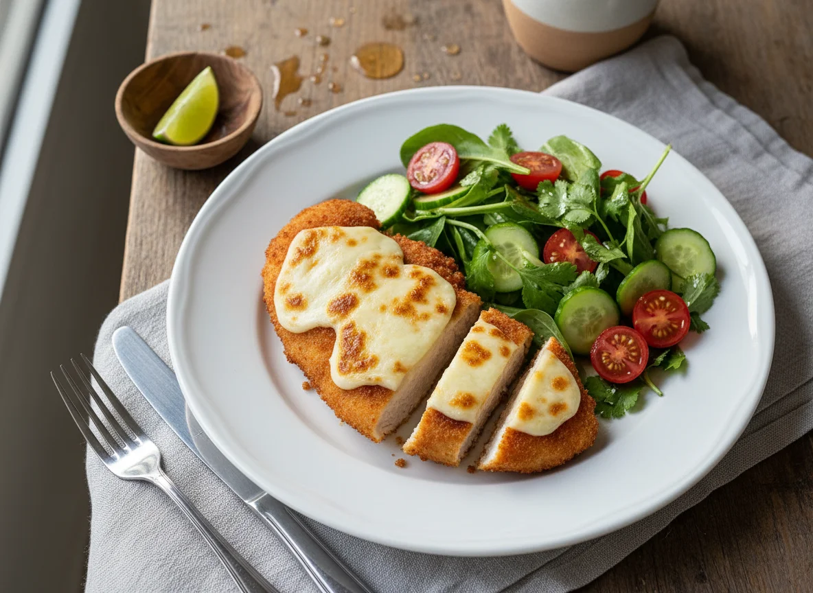 Pechuga de pollo airfryer con ensalada photo