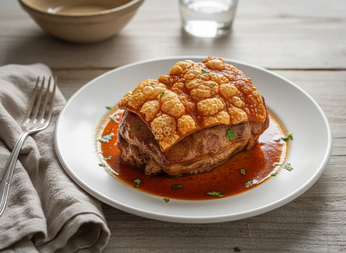 Pernil de cerdo asado photo