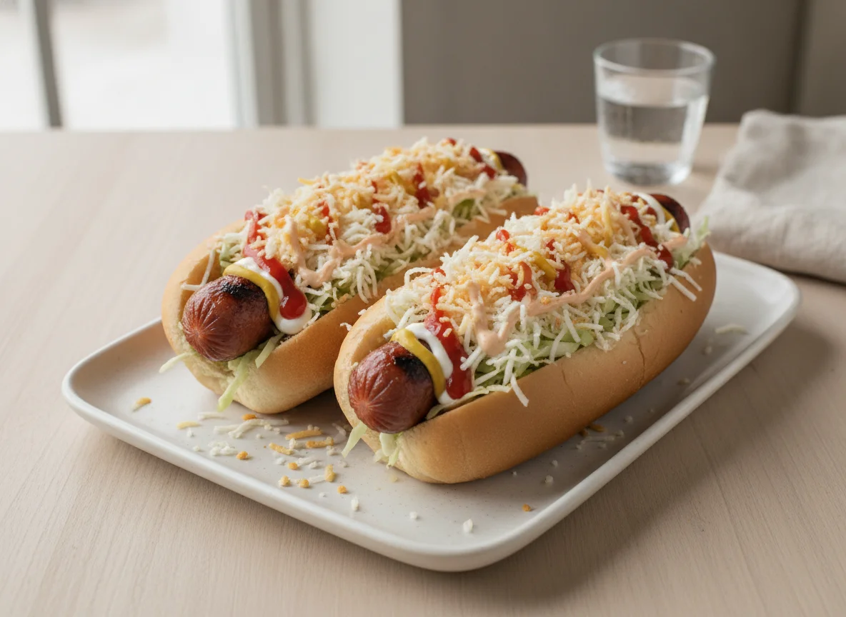 Perros calientes venezolanos con queso llanero photo