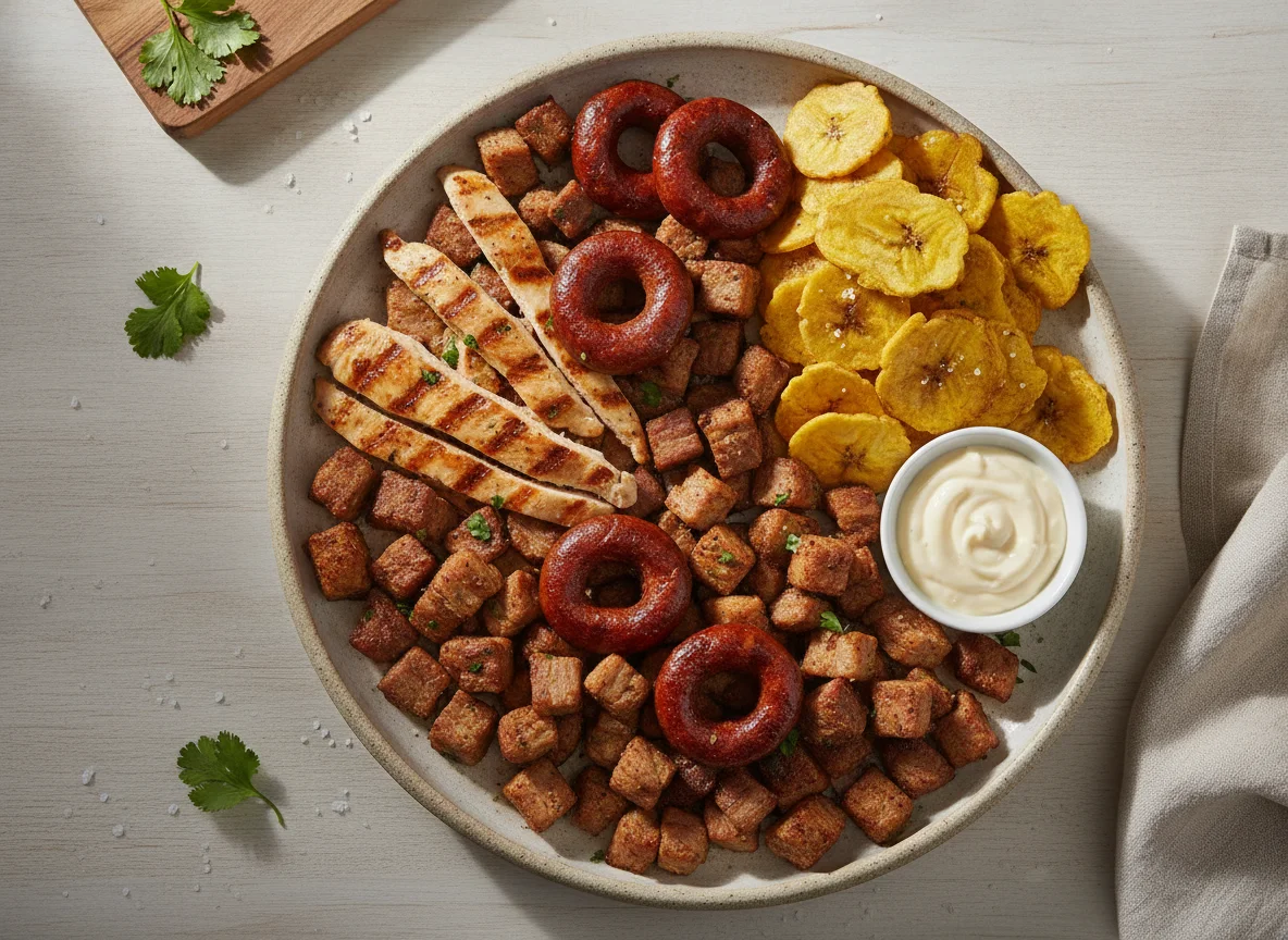 Picada con patacones photo