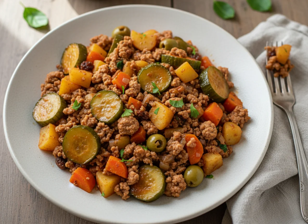 Picadillo con pepino photo