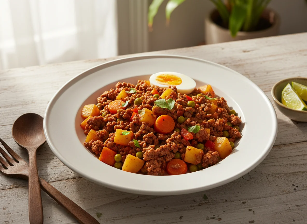 Picadillo con verduras photo