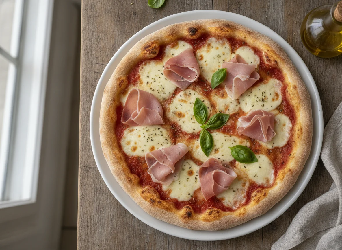 Pizza de jamón photo