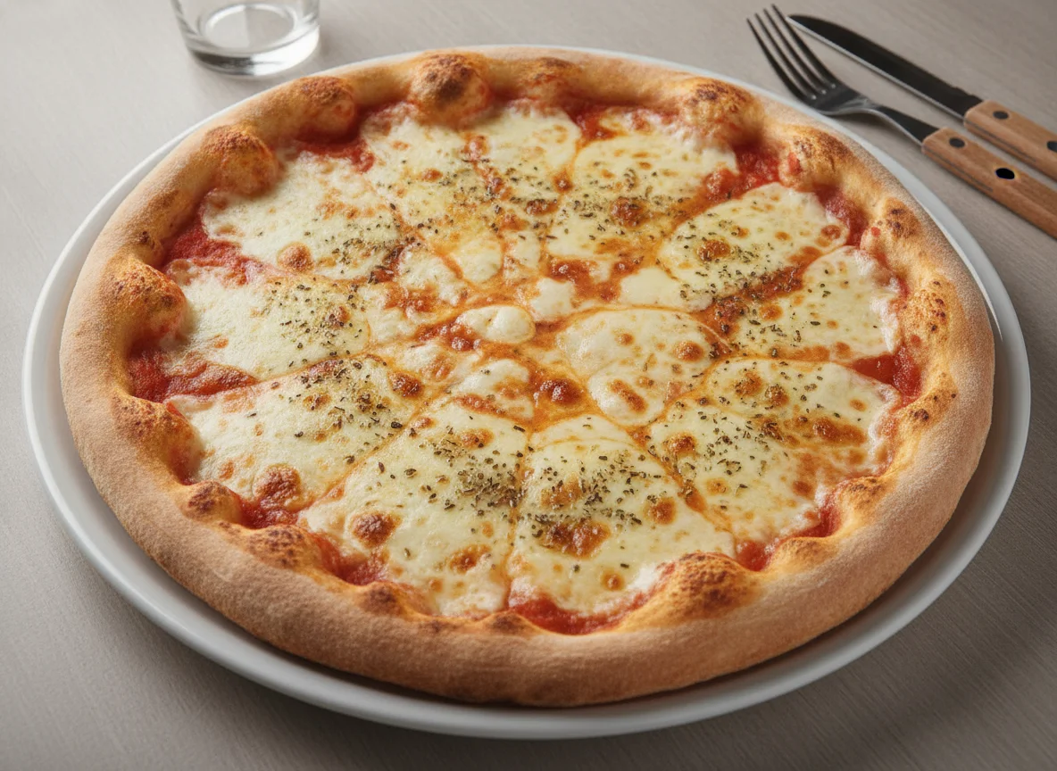 Pizza de muzzarella uruguaya photo