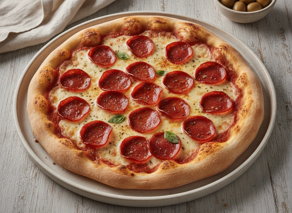 Pizza de pepperoni individual photo