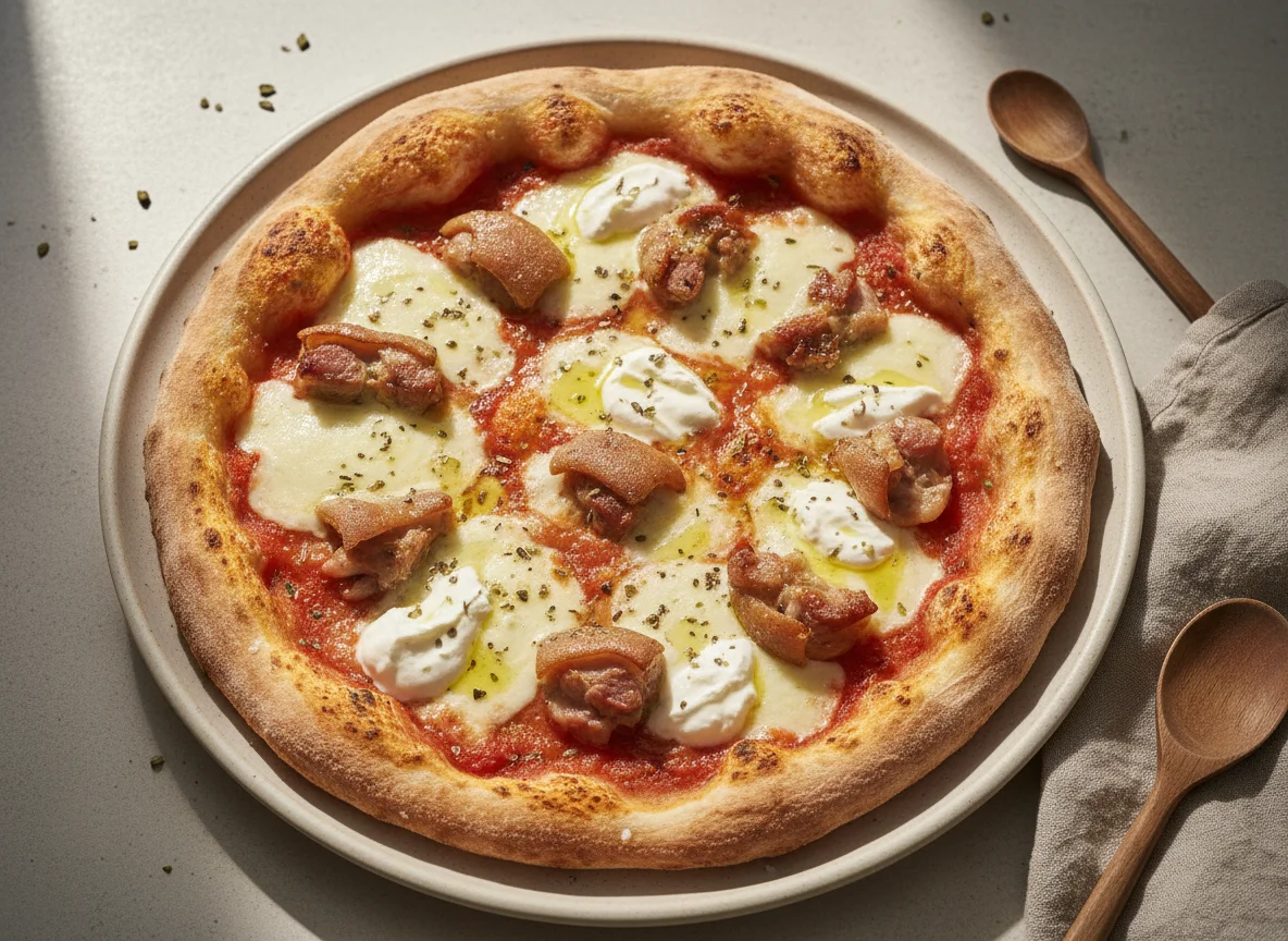 Pizza de pie de cerdo photo