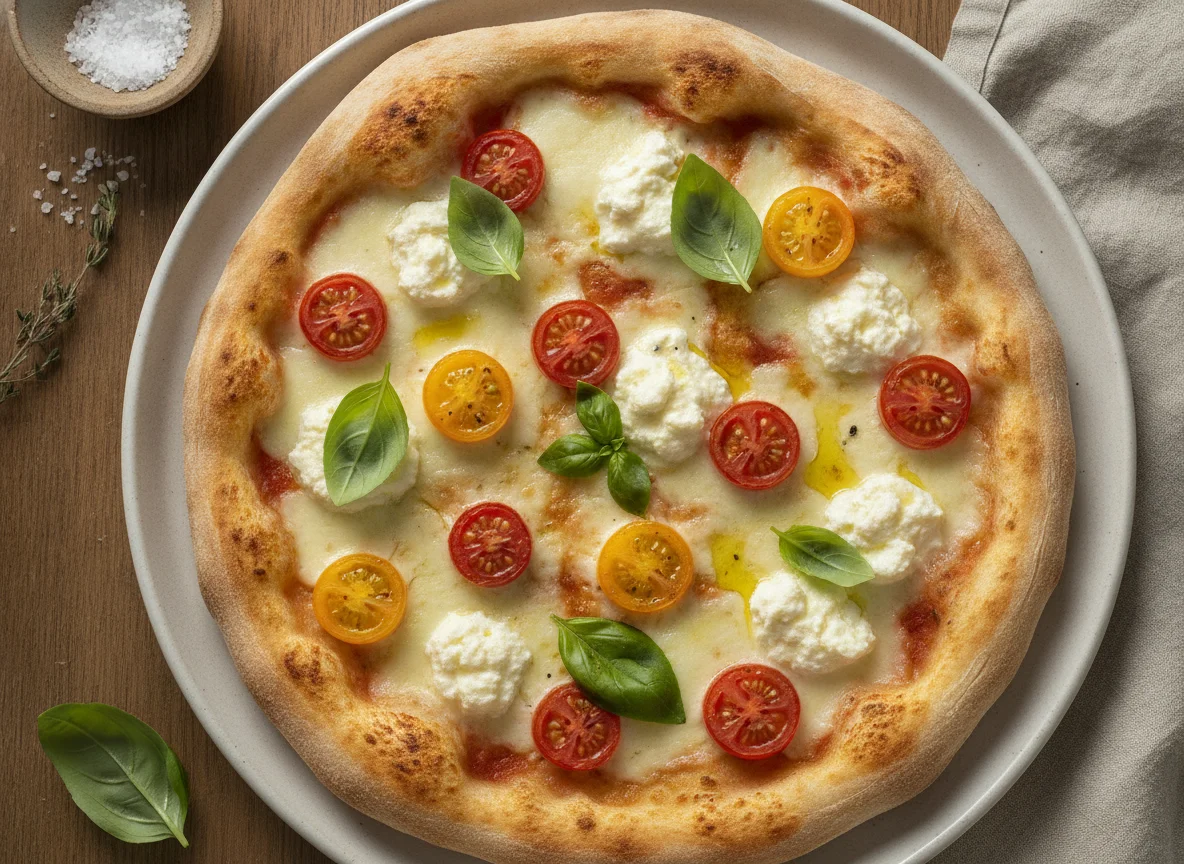 Pizza Margarita Blanca photo