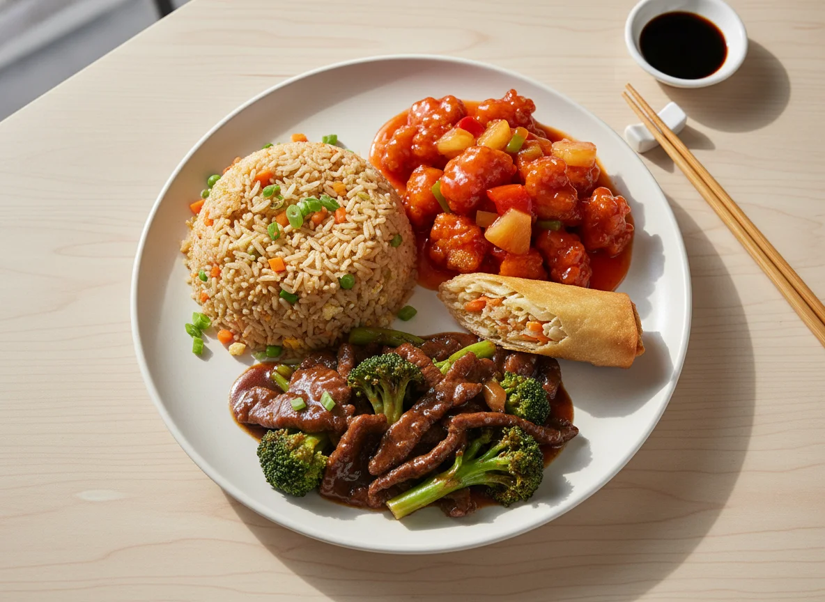 Plato combinado chino photo