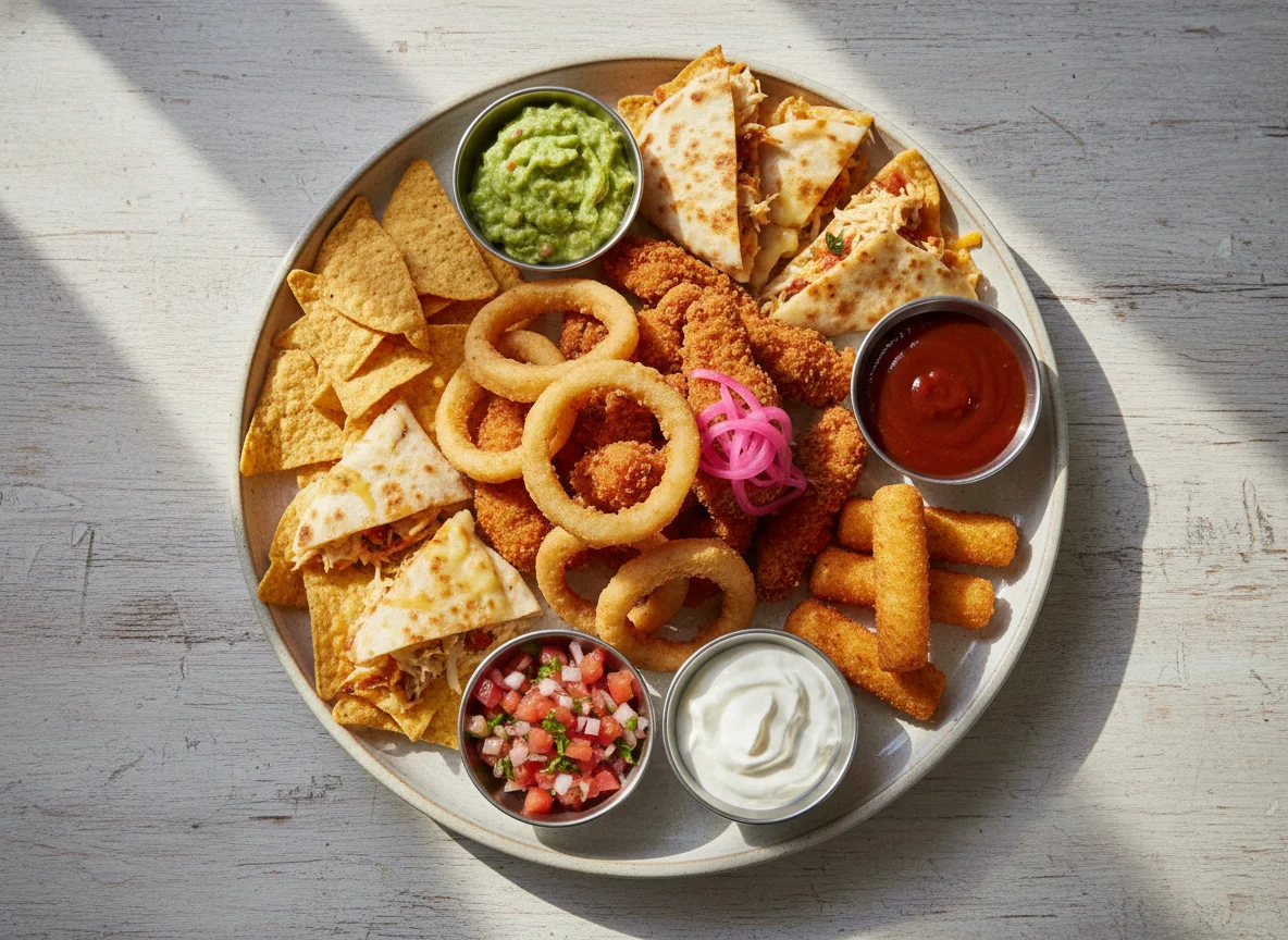 Plato combinado de aperitivos photo