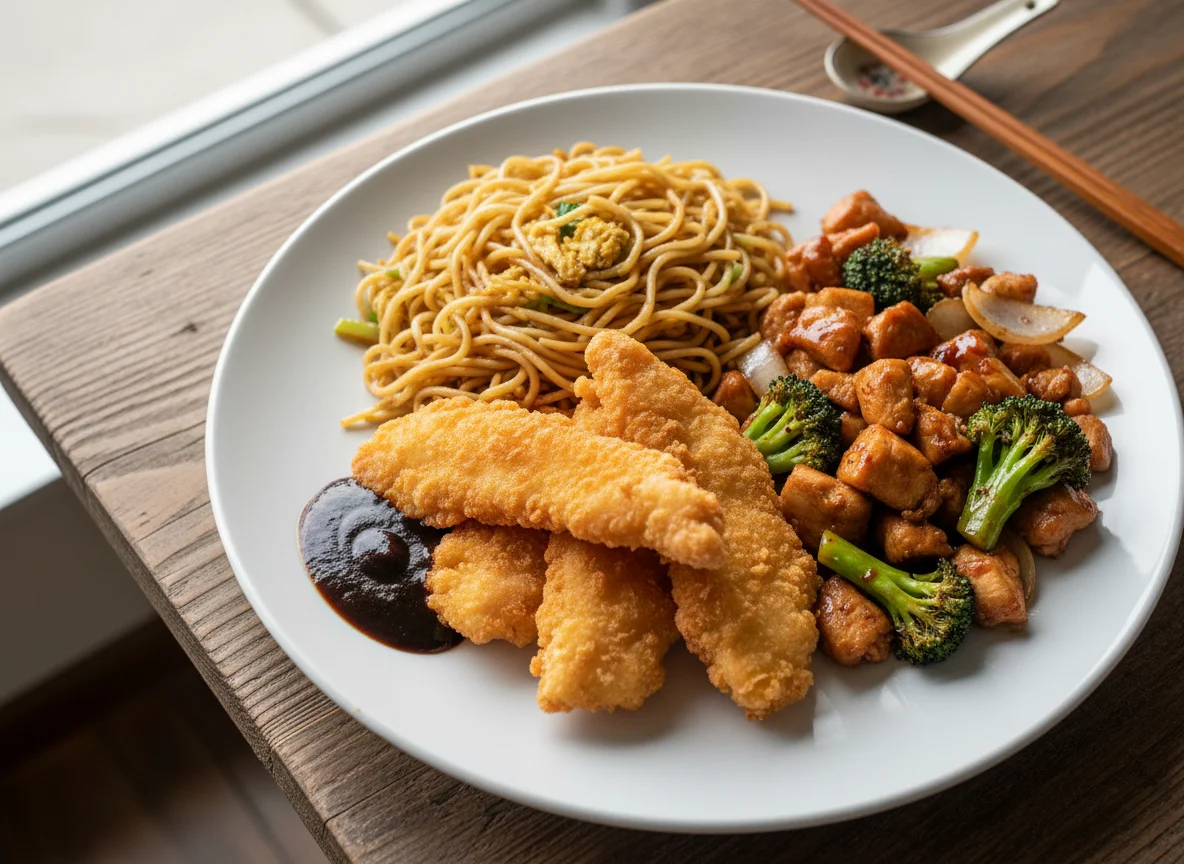 Plato combinado estilo chino photo