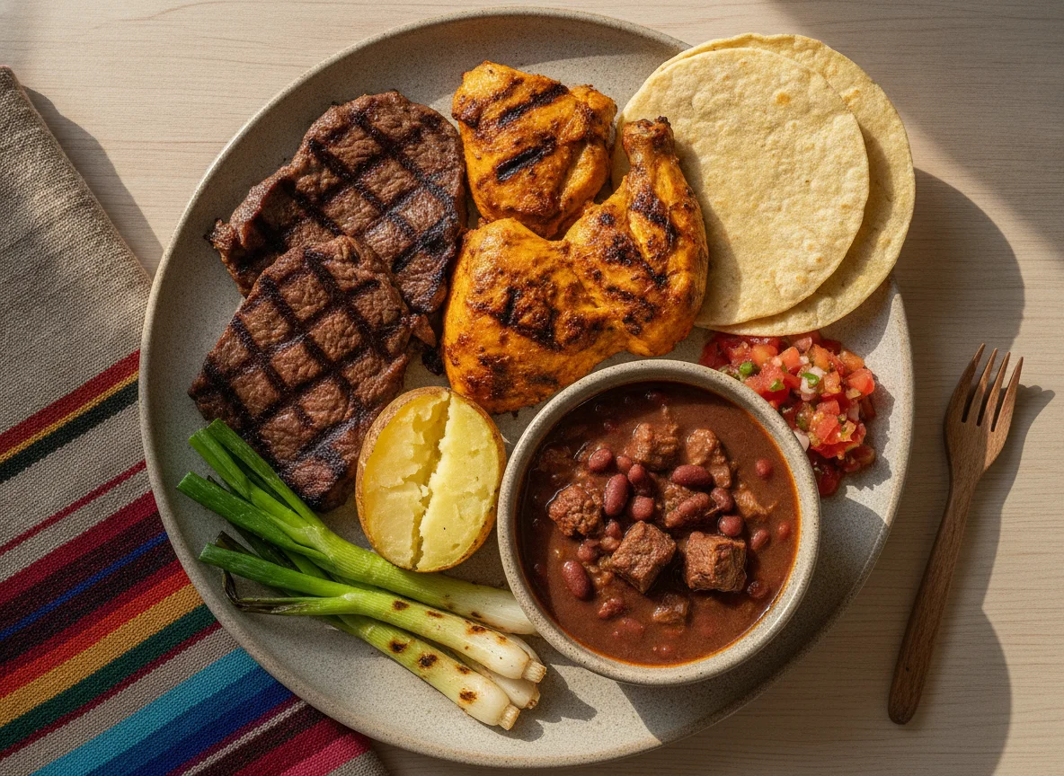 Plato Mixto Típico Guatemalteco photo