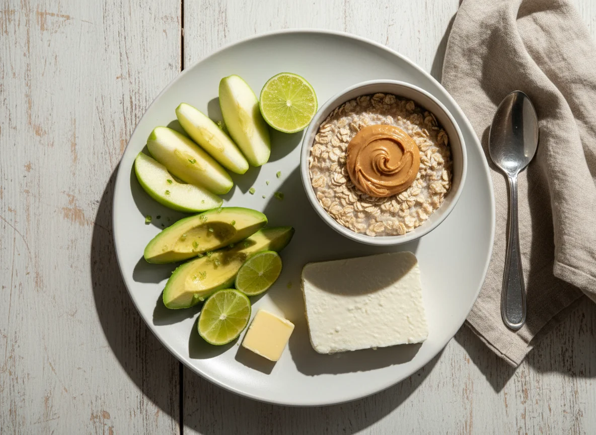 Plato variado de desayuno photo