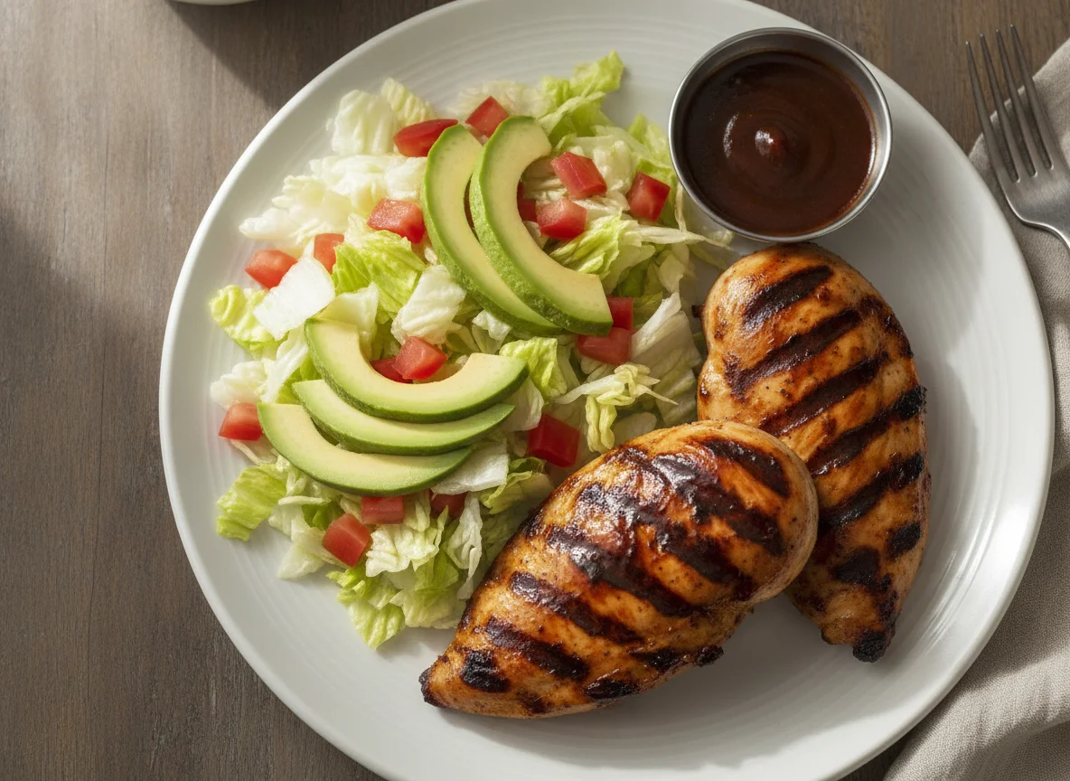 Pollo a la BBQ con ensalada photo