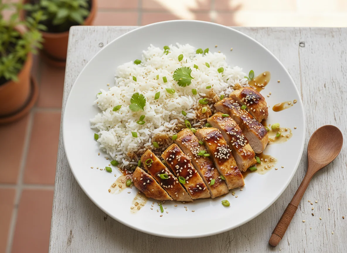 Pollo Teriyaki con Arroz photo